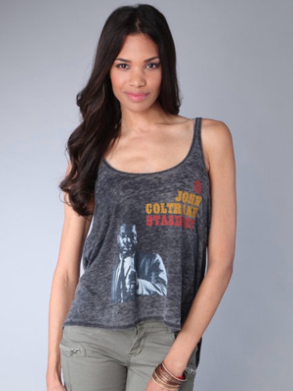 Chaser John Coltrane stardust backless cowl tank top size M medium
